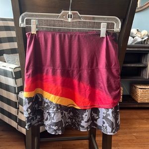 EUC! Lucky in Love tennis skirt skort. Size small. Camo and multi colored